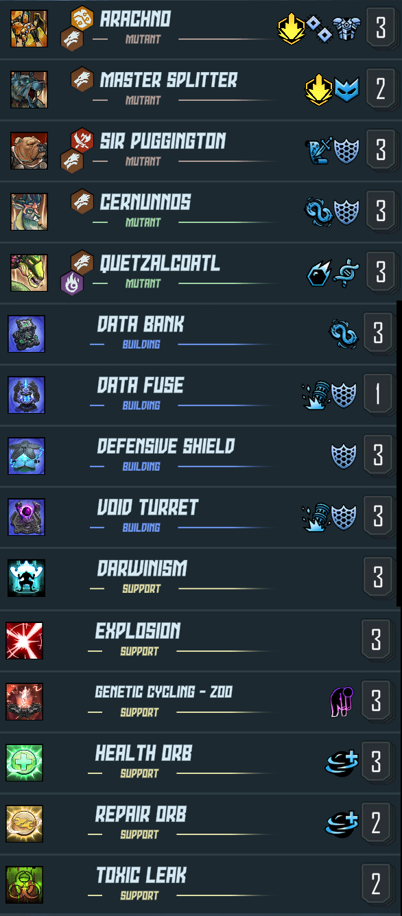 Deck recommandé pour Simulacre Mode Facile